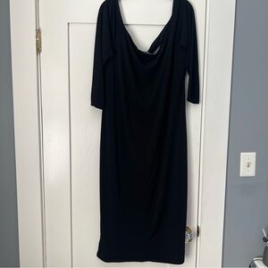 ELOQUII 3/4 sleeve cutout bodycon dress